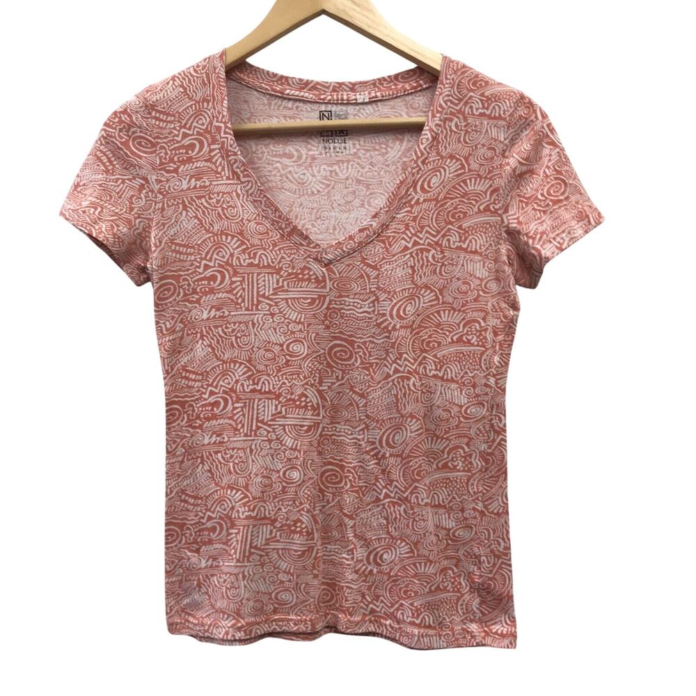 Nollie Top Womens XS Orange White